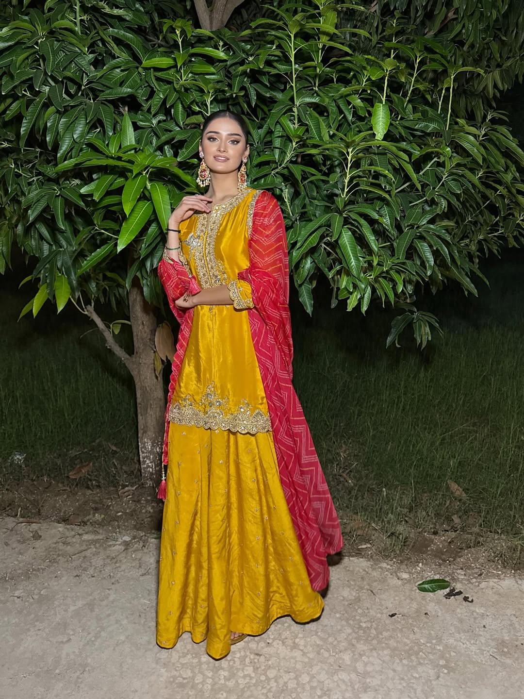 MUI 2025✨Sufi Night✨Stunning yellow set by @rangoliindia 💓@unwind_resort Hair - @dt_simisahajwa